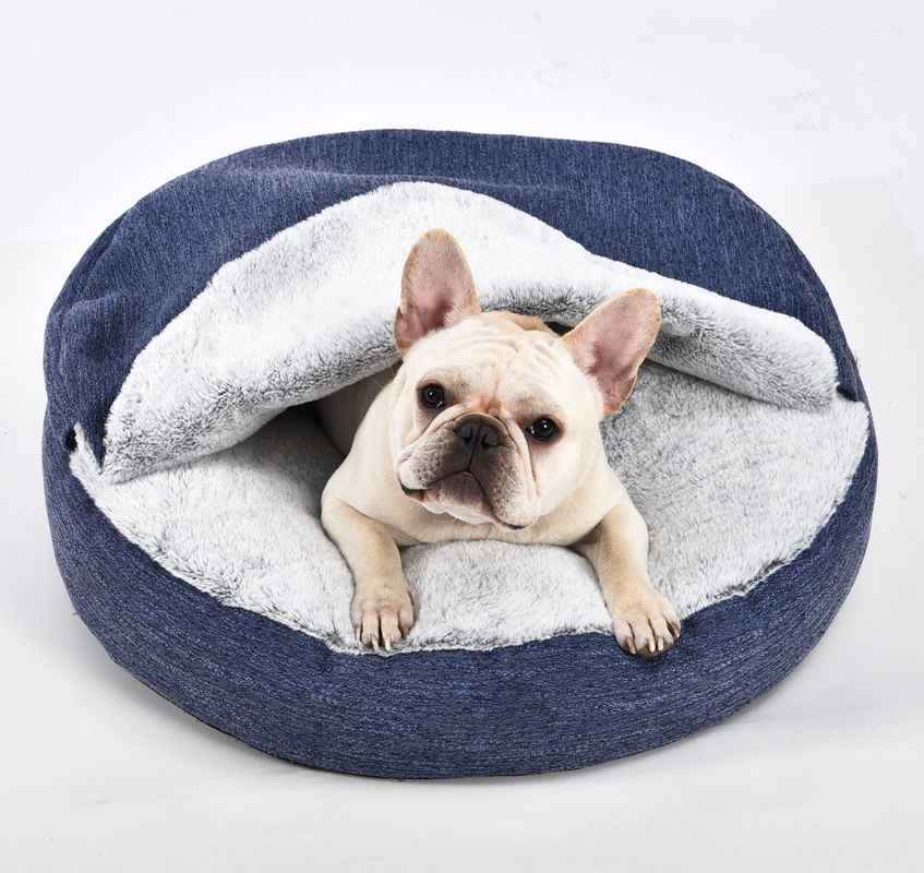 Letto calmante dell'anti di ansia del cane del letto della peluche del nido di Snuggler non animale domestico inferiore lavabile premio di slittamento