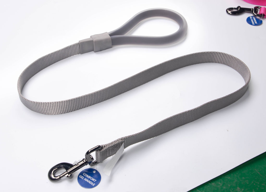 Addestramento di nylon durevole dei guinzagli del cane della maniglia del silicone e guinzaglio di camminata della corda del cane