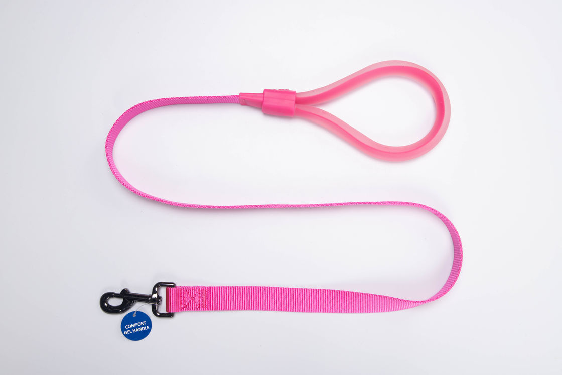 Addestramento di nylon durevole dei guinzagli del cane della maniglia del silicone e guinzaglio di camminata della corda del cane