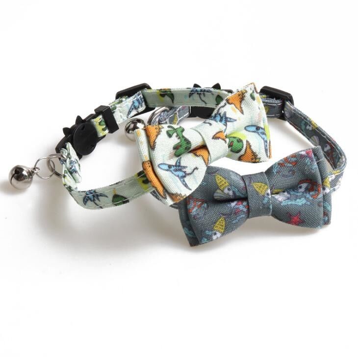 Animale domestico regolabile Cat Collar Breakaway con la cravatta a farfalla e Bell sveglie per Kitty ed alcuni cuccioli