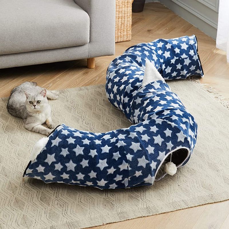 Palla centrale di Cat Tunnel With Bed With Mat Dog Collapsible With Fun di divertimento per il cucciolo dei gattini dell'animale domestico