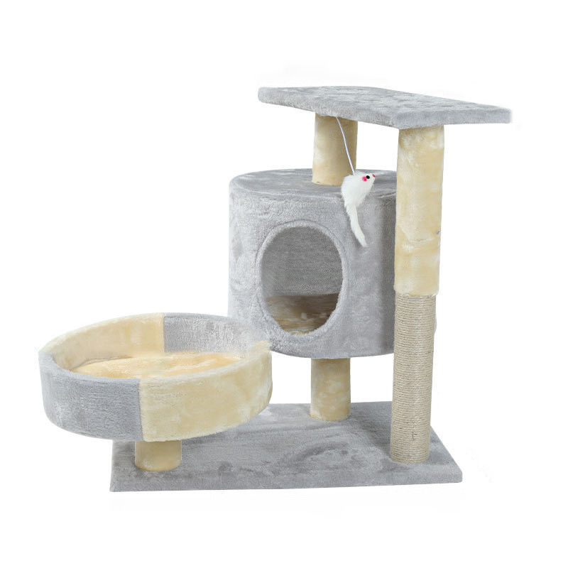 Multi condominio livellato Cat Climber Tower Sisal Large di legno Cat Scratching Post