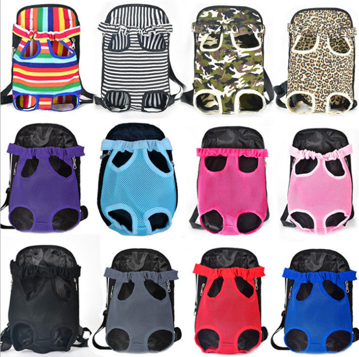 Gambe verso l'esterno Front Dog Carrier Backpack Travel regolabile mani libere per il piccolo cucciolo medio