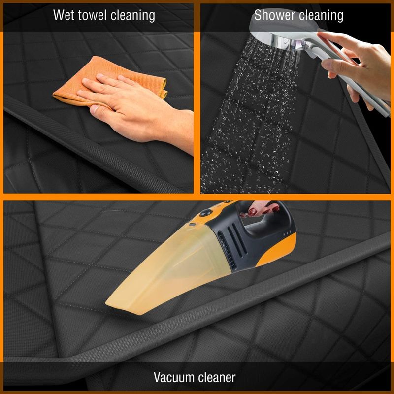 Copertura di sedile posteriore montata su veicolo del cane Mat Black Waterproof 137*147cm