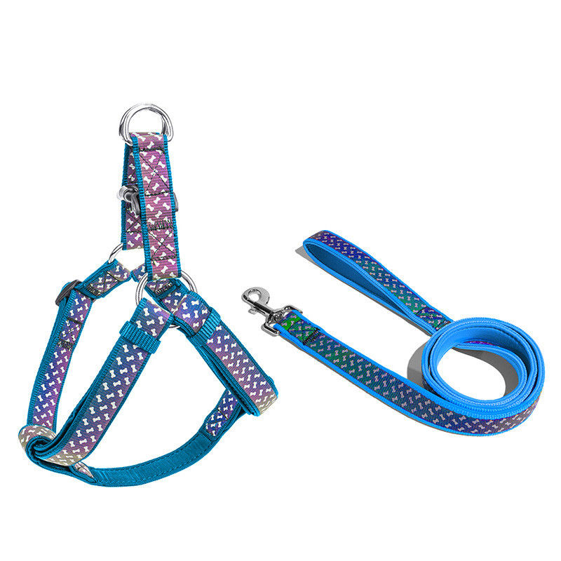 Insieme esclusivo riflettente del guinzaglio del cablaggio della corda dell'animale domestico del neoprene dei collari di cane dell'animale domestico del guinzaglio del cane degli accessori molli degli animali domestici