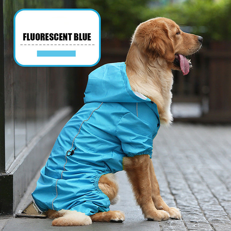 Vestito riflettente respirabile caldo della pioggia del cane dell'impermeabile S-XXL del cane giallo di inverno