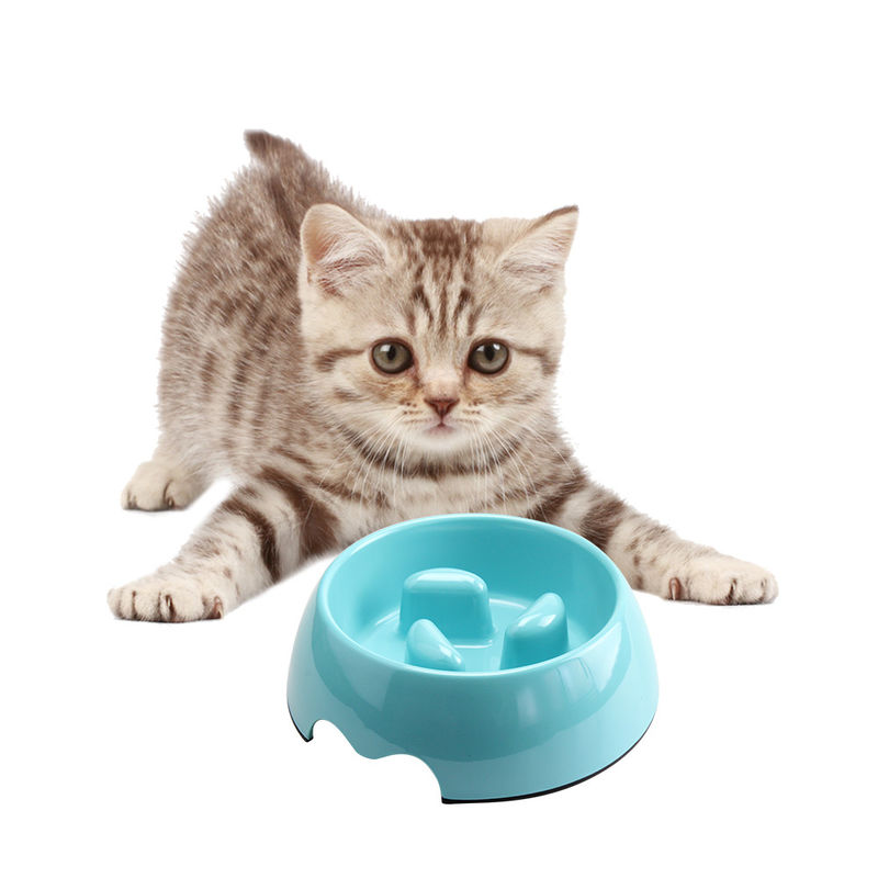 Ciotola lenta di plastica del cane di cibo del cucciolo di cane della ciotola non dell'animale domestico portatile di slittamento
