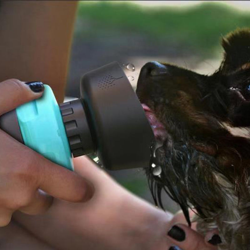 Portatile bevente a perfetta tenuta della bottiglia di acqua di compressione del cane di animale domestico di progettazione della copertura superiore
