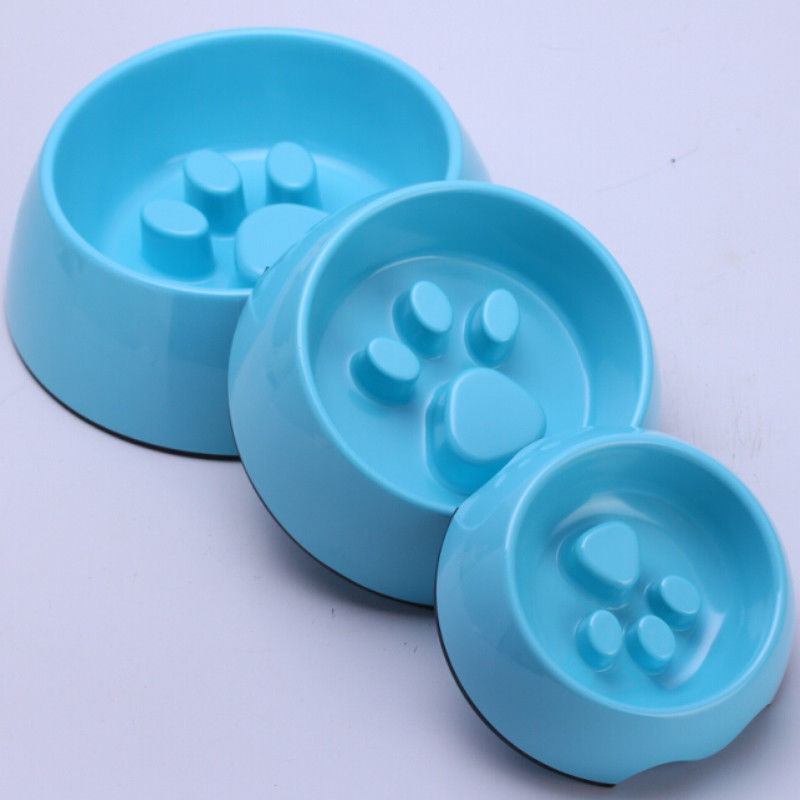 Non slitti la ciotola lenta del cucciolo dell'alimentatore del cibo Cat Bowl Prevent Cat Food della spruzzata dell'animale domestico lento dell'acqua