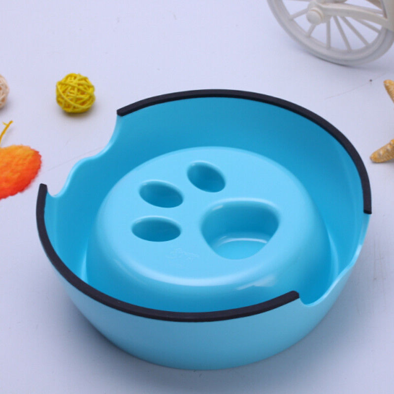 Non slitti la ciotola lenta del cucciolo dell'alimentatore del cibo Cat Bowl Prevent Cat Food della spruzzata dell'animale domestico lento dell'acqua