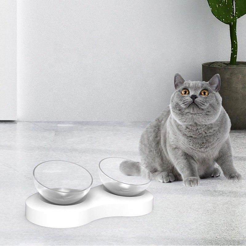 Doppi piccoli animali elevati di Cat Food Bowls Funny For 32.3*16.5*9.5cm
