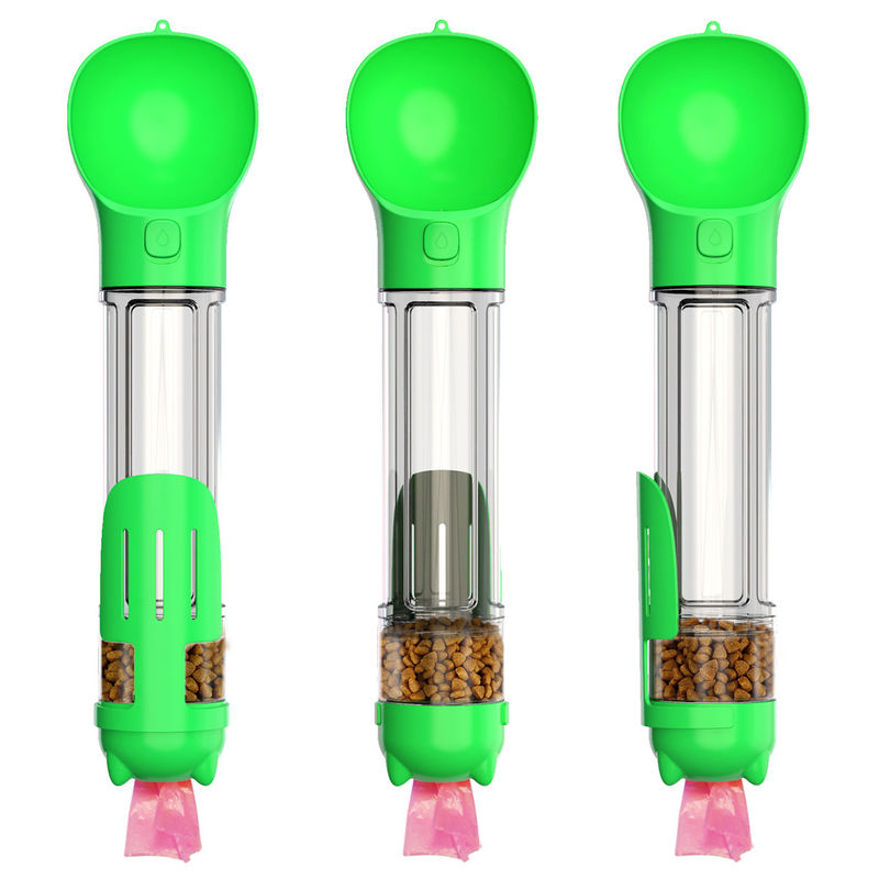 Mutifunctional 4 in 1 bottiglia di acqua portatile 300ML del cucciolo per la camminata ed il viaggio