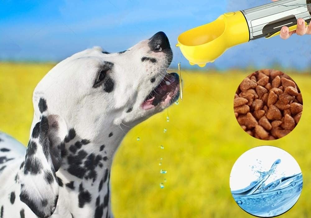 Mutifunctional 4 in 1 bottiglia di acqua portatile 300ML del cucciolo per la camminata ed il viaggio