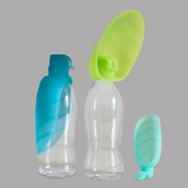 Bottiglia di acqua pieghevole di BSCI 20oz per i cani con le vibrazioni della ciotola del silicone