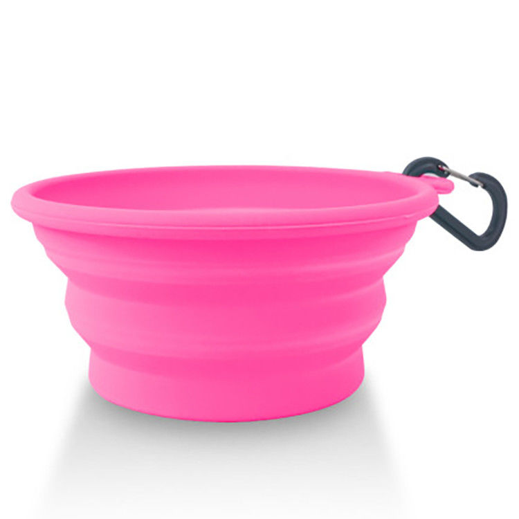 ciotola pieghevole dell'acqua del cane del silicone di 365ml 685ml per le attività all'aperto