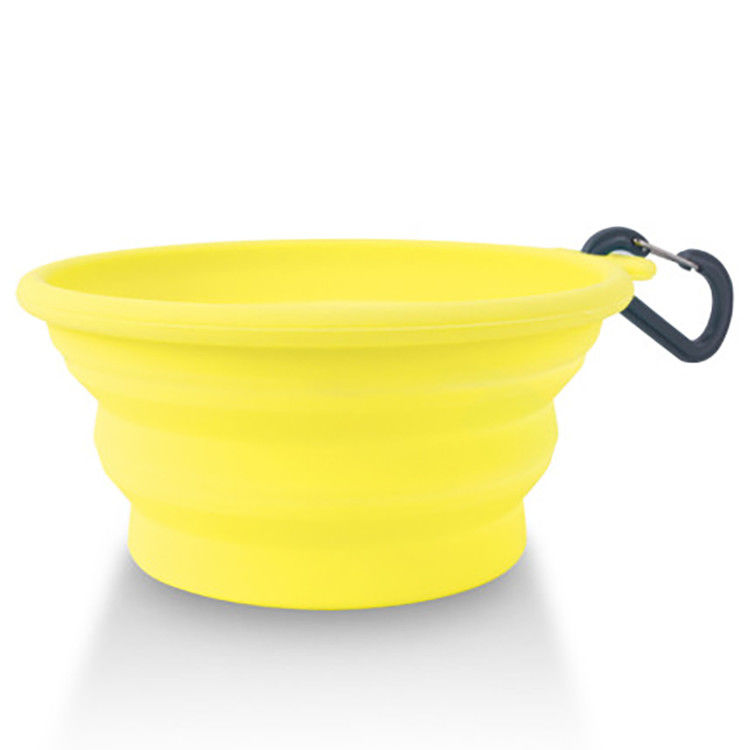 Ciotola pura del cane del silicone di viaggio 100% pieghevole per i viaggi che fanno un'escursione il canile &amp; i cani di campeggio che alimentano le ciotole