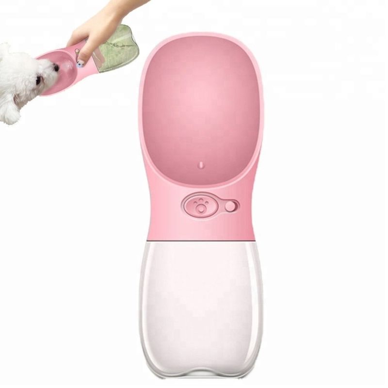 Bottiglia di acqua pieghevole portatile del cane della tazza della bevanda 12-20OZ per camminare