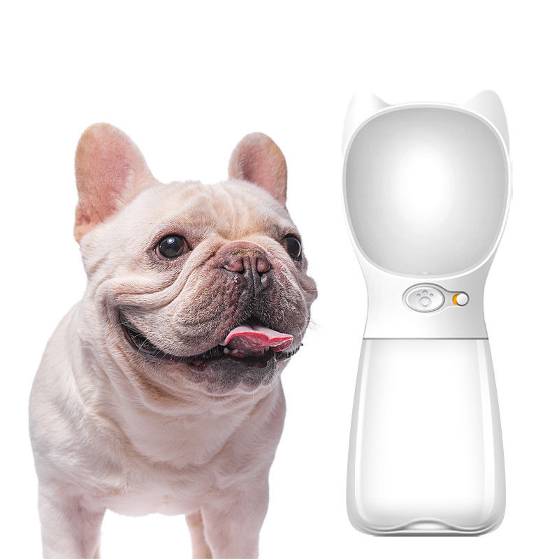 Bottiglia di acqua portatile dell'animale domestico di viaggio di 480 ml per il bulldog dei cani