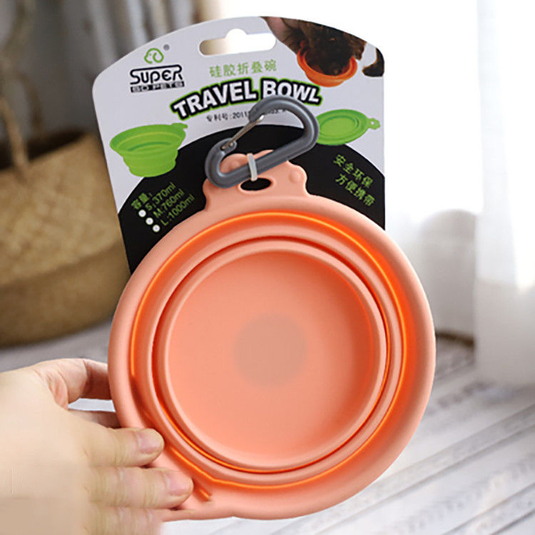 ciotola estensibile del cane del silicone 24oz per il piatto nutrente ed abbeverante di viaggio