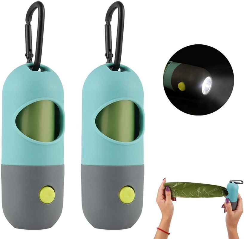 La pillola modella l'erogatore del supporto della borsa dello spreco del cane della poppa dell'animale domestico della torcia elettrica del LED