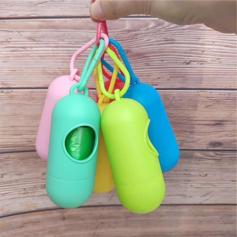 Supporto all'aperto della borsa della poppa del cane della scatola dei rifiuti della lettiera dell'erogatore della borsa della poppa del cane portatile del silicone