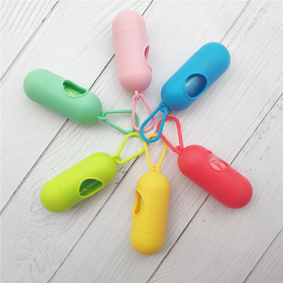 Supporto all'aperto della borsa della poppa del cane della scatola dei rifiuti della lettiera dell'erogatore della borsa della poppa del cane portatile del silicone